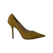 Jimmy Choo Pre-owned Pre-owned Mocka klackskor Yellow, Dam