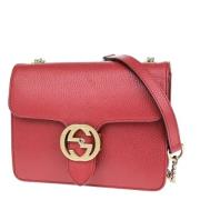 Gucci Vintage Pre-owned Laeder axelremsvskor Red, Dam