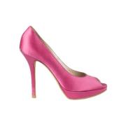 Dior Vintage Pre-owned Satin klackskor Pink, Dam