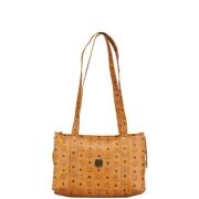 MCM Pre-owned Pre-owned Canvas axelremsvskor Brown, Dam