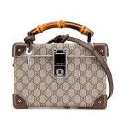 Gucci Vintage Pre-owned Canvas handvskor Brown, Dam