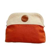 Hermès Vintage Pre-owned Canvas kuvertvskor Orange, Dam