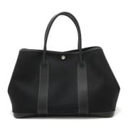 Hermès Vintage Pre-owned Canvas totevskor Black, Dam