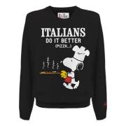 MC2 Saint Barth Snoopy Print Crewneck Sweater Multifärgad Black, Herr