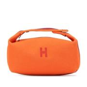 Hermès Vintage Pre-owned Canvas handvskor Orange, Dam