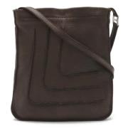 Hermès Vintage Pre-owned Laeder crossbodyvskor Brown, Dam