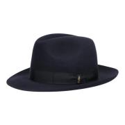 Borsalino Marengo Fedora Hat Blue, Herr