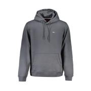 Tommy Hilfiger Grå Bomull Hoodie Sweatshirt med Applikation Gray, Herr