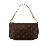 Louis Vuitton Vintage Pre-owned Canvas handvskor Brown, Dam