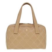 Chanel Vintage Pre-owned Laeder chanel-vskor Beige, Dam