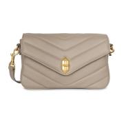 Lancaster Matelassé Flap Cross Body Väska Gray, Dam