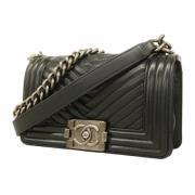 Chanel Vintage Pre-owned Laeder chanel-vskor Black, Dam