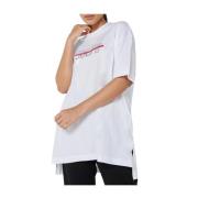 Calvin Klein Störd Logo Oversized Tee White, Dam