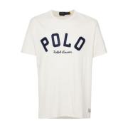 Polo Ralph Lauren Vita T-shirts med Polo Pony Logo White, Herr