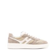 Hogan Beige Sneakers för Stiliga Outfits Beige, Herr