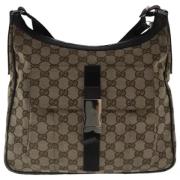 Gucci Vintage Pre-owned Canvas gucci-vskor Beige, Dam