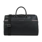 Tommy Hilfiger Svart Textur Duffle Weekendväska Black, Herr