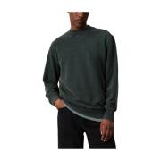 Calvin Klein Tvättad Vävd Label Sweatshirt Green, Herr