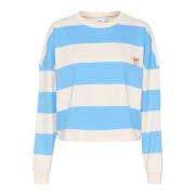 Saint Tropez All Aboard Sweatshirt med broderad detalj Multicolor, Dam