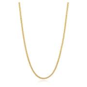 Nialaya Men's Squared Gold Chain Yellow, Herr