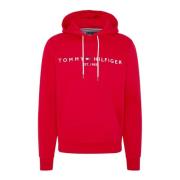 Tommy Hilfiger Sweatshirts Hoodies Red, Herr