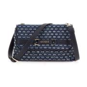 Guess Denim Hobo Väska Majka Stil Blue, Dam