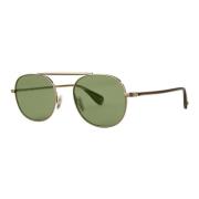 Garrett Leight Guld Flat Tortoise Solglasögon Yellow, Unisex