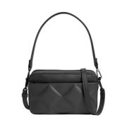 Calvin Klein Svart Diamond Quilt Crossbody Kameraväska Black, Dam