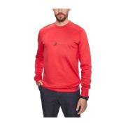 Jack & Jones Röd Rund Hals Bomullströja Red, Herr