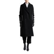 Peserico Ull och kashmir oversize cape Black, Dam