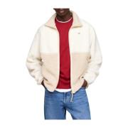 Tommy Jeans Beige Teddy Jacka Essential Beige, Herr