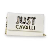 Just Cavalli Stilren Shoppingväska White, Dam