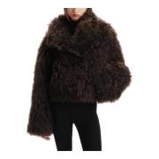 Shoreditch SKI Club Riley Shearling Jacka Brown, Dam