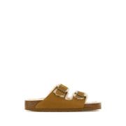 Birkenstock Suede Arizonatofflor Brown, Herr