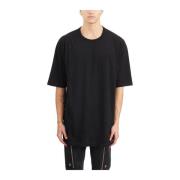 Rick Owens Svart Jumbo Kortärmad T-shirt Black, Herr