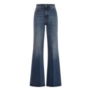 Dondup Klassiska Denim Jeans för Vardagsbruk Blue, Dam