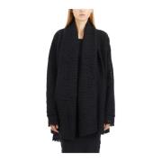 Marc Le Bihan Lana Cardigan i Stiligt Design Black, Dam