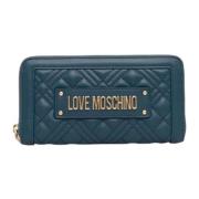 Love Moschino Plånbok med dragkedja Green, Dam