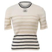 Chanel Vintage Pre-owned Kashmir toppar Beige, Dam