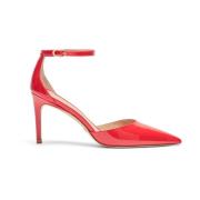 Stuart Weitzman Minimalistisk Rem Pump Red, Dam