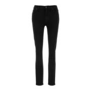 7 For All Mankind Svart stretch denim lördag kväll jeans Black, Dam