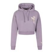 Puma Stiliga Hoodies för en trendig look Purple, Dam