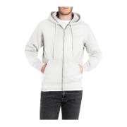 Replay Dragkedja Hoodie White, Herr