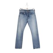 Saint Laurent Vintage Pre-owned Bomull jeans Blue, Dam