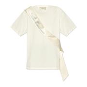 Blumarine T-shirt med logotyp Beige, Dam