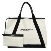 Balenciaga Vintage Pre-owned Canvas handvskor White, Dam