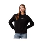 Calvin Klein Jeans Crewneck Sweatshirt Black, Dam