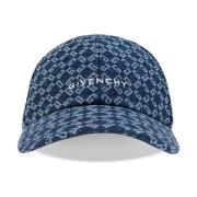 Givenchy Broderad keps i Monogram 72 Denim Blue, Herr