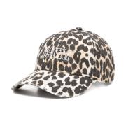 Ganni Justerbar Rem Bred Brätte Mandel Beige Hatt Brown, Dam