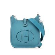 Hermès Vintage Pre-owned Laeder crossbodyvskor Blue, Dam